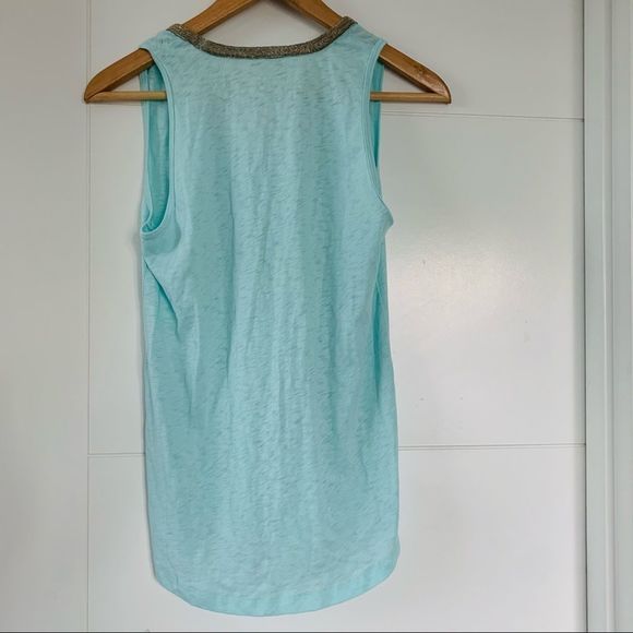 J.Crew Mint Aqua Tank S Like New - Picture 3 of 3